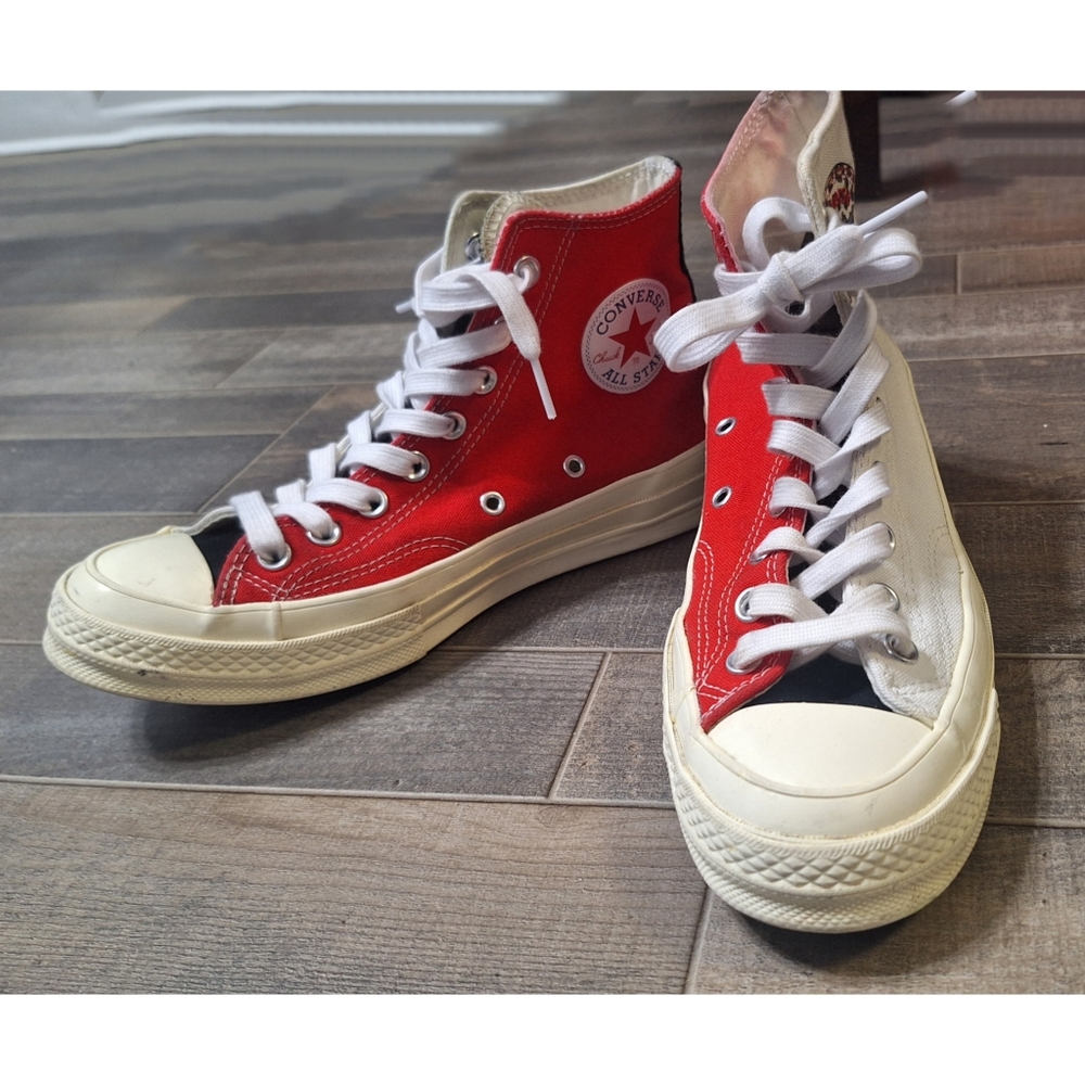 Converse Chuck 70 Two-Tone Red and White High-Tops women's Sneakers  Size 9